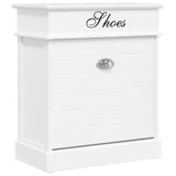 Vidaxl schoenenkast 50x28x58 cm paulowniahout wit