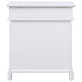 Vidaxl Shoe Cabinet 50x28x58 cm Paulowniahout White