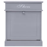 Vidaxl Cabinet da scarpe 50x28x58 cm Paulownahout Grey