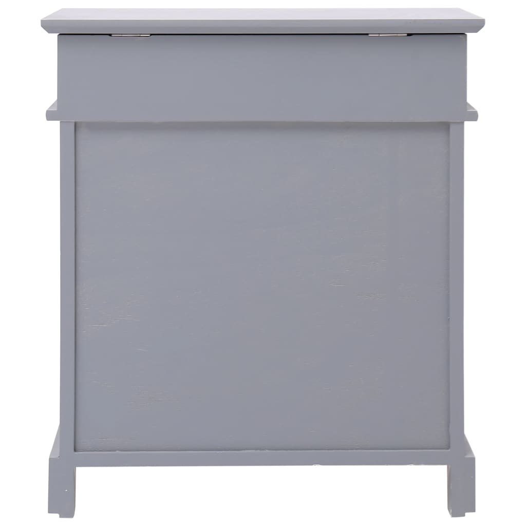 Vidaxl Cabinet da scarpe 50x28x58 cm Paulownahout Grey