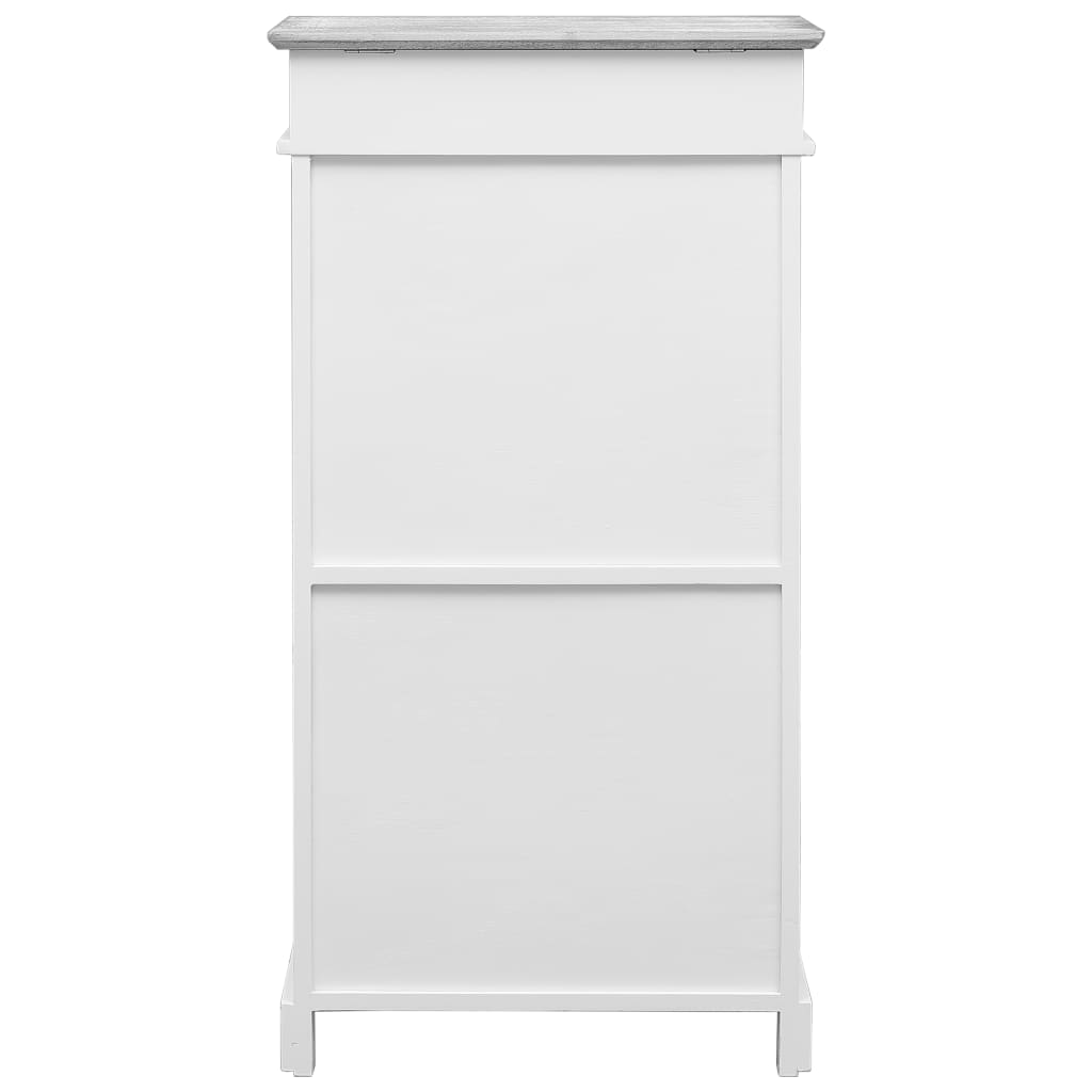 Vidaxl Shoe Cabinet 50x28x98 cm Paulowniahout Gray