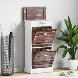 Vidaxl schoenenkast 50x28x98 cm paulowniahout bruin
