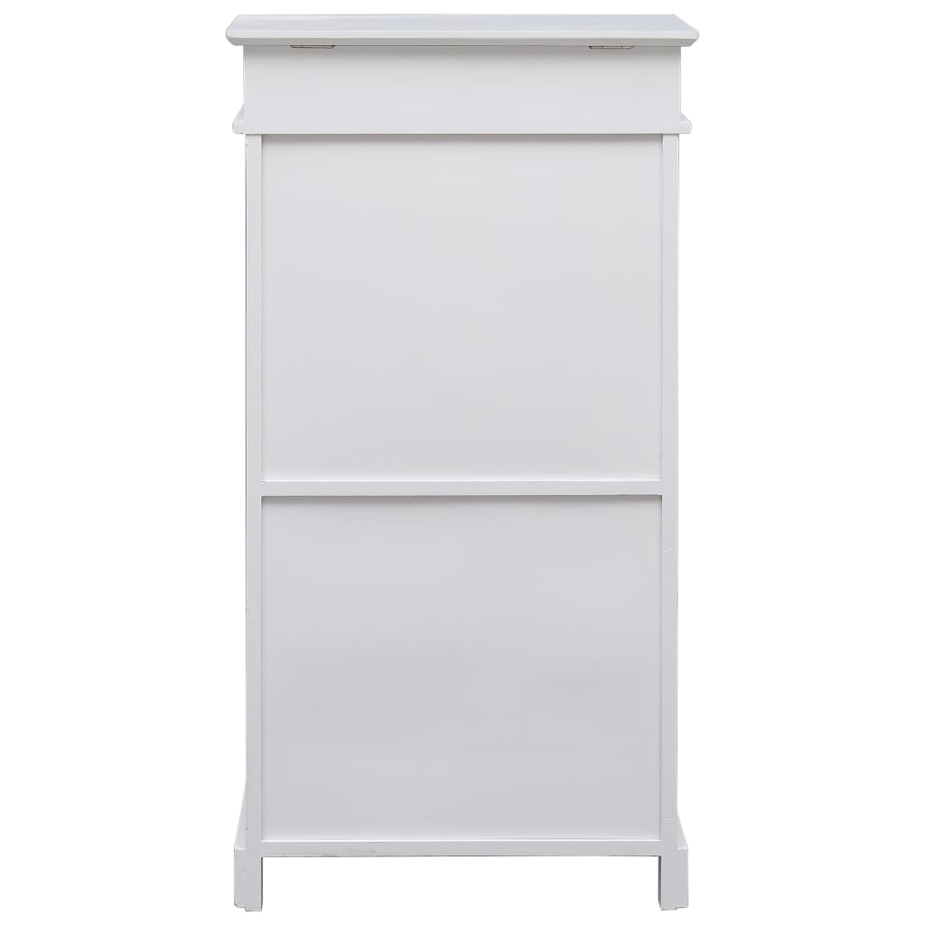 Vidaxl Shoe cabinet 50x28x98 cm Paulowniahout White