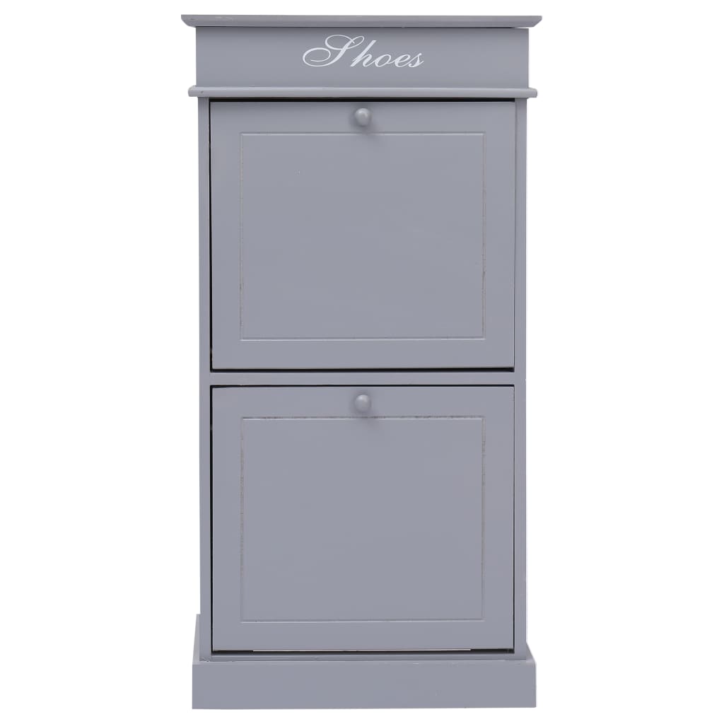 Vidaxl skoskap 50x28x98 cm Paulowniahout Gray