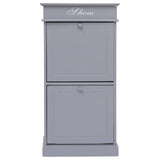 Armoire à chaussures Vidaxl 50x28x98 cm Paulowniahout Gray