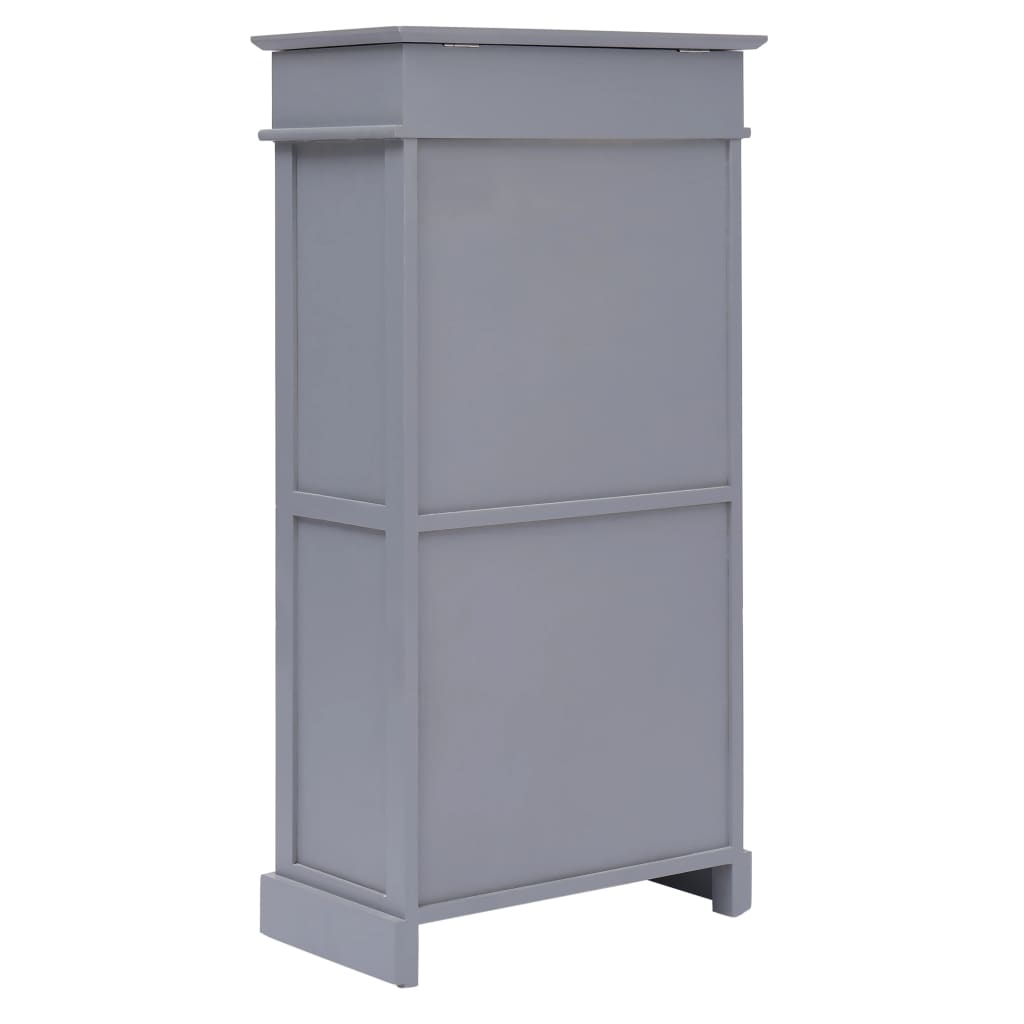 Vidaxl skoskap 50x28x98 cm Paulowniahout Gray