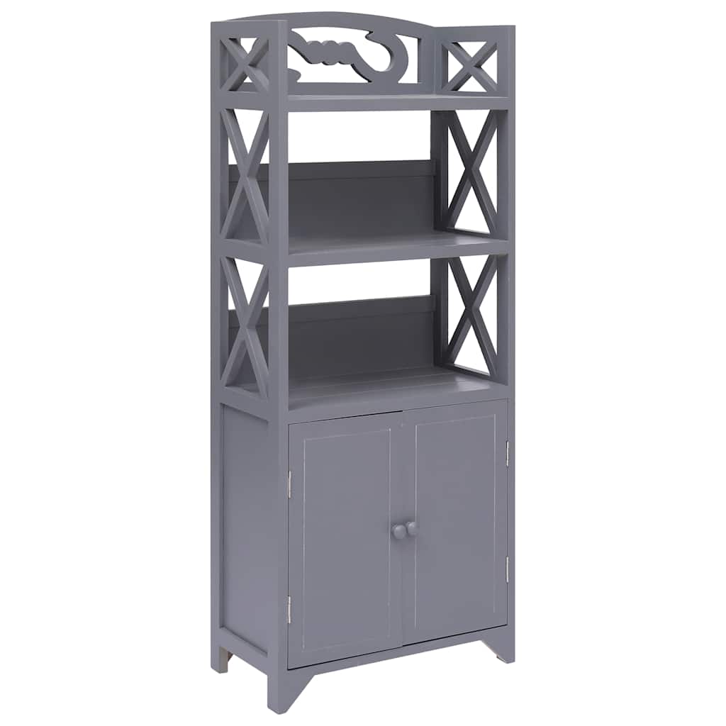 Vidaxl badkamerkast 46x24x116 cm paulowniahout grijs