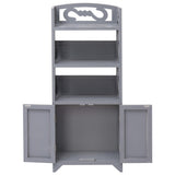 Vidaxl badkamerkast 46x24x116 cm paulowniahout grijs