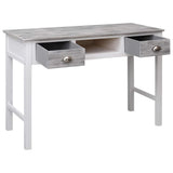 Vidaxl schrijftafel 110x45x76 cm hout grijs