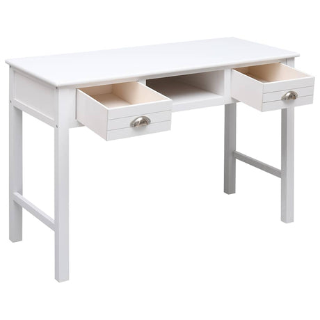 Vidaxl schrijftafel 110x45x76 cm hout wit