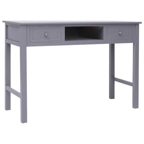 Vidaxl schrijftafel 110x45x76 cm hout grijs
