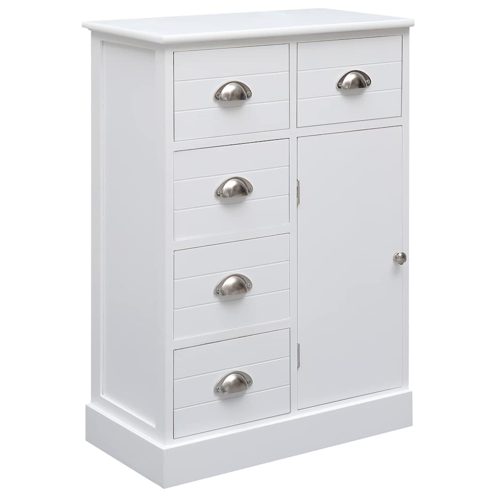 Vidaxl dressoir met 10 lades 113x30x79 cm hout wit