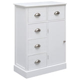 Vidaxl dressoir met 10 lades 113x30x79 cm hout wit