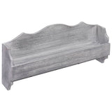 VidaXL wall coat rack 50x10x23 cm wood gray