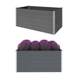 Vidaxl Planter zvedl 200x100x91 cm HKC šedá