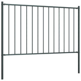 Vidaxl Hek panel with posts 1.7x0.75 m powder -coated steel anthracite