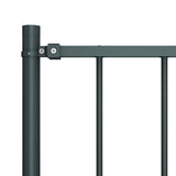 Vidaxl Hek panel with posts 1.7x0.75 m powder -coated steel anthracite