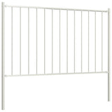 VidaXL Hek panel with posts 1.7x1.25 m powder -coated steel white