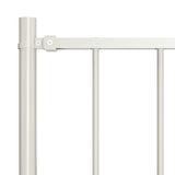 VidaXL Hek panel with posts 1.7x1.25 m powder -coated steel white