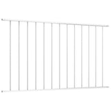Vidaxl schuttingpaneel gepoedercoat staal 1,63x1,25 m wit