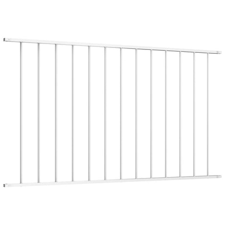 Vidaxl schuttingpaneel gepoedercoat staal 1,63x1,25 m wit