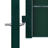 Porta Vidaxl 100x101 cm PVC e verde in acciaio