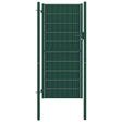 Vidaxl hekpoort pvc en staal 100x124 cm groen