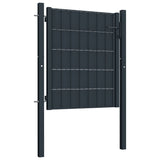 VIDAXL Port 100x101 cm PVC og stålantracitt -farget