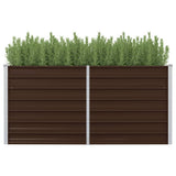 Vidaxl Planter raised 160x80x77 cm galvanized steel brown