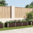 Vidaxl plantenbak verhoogd 240x80x45 cm gegalvaniseerd staal bruin