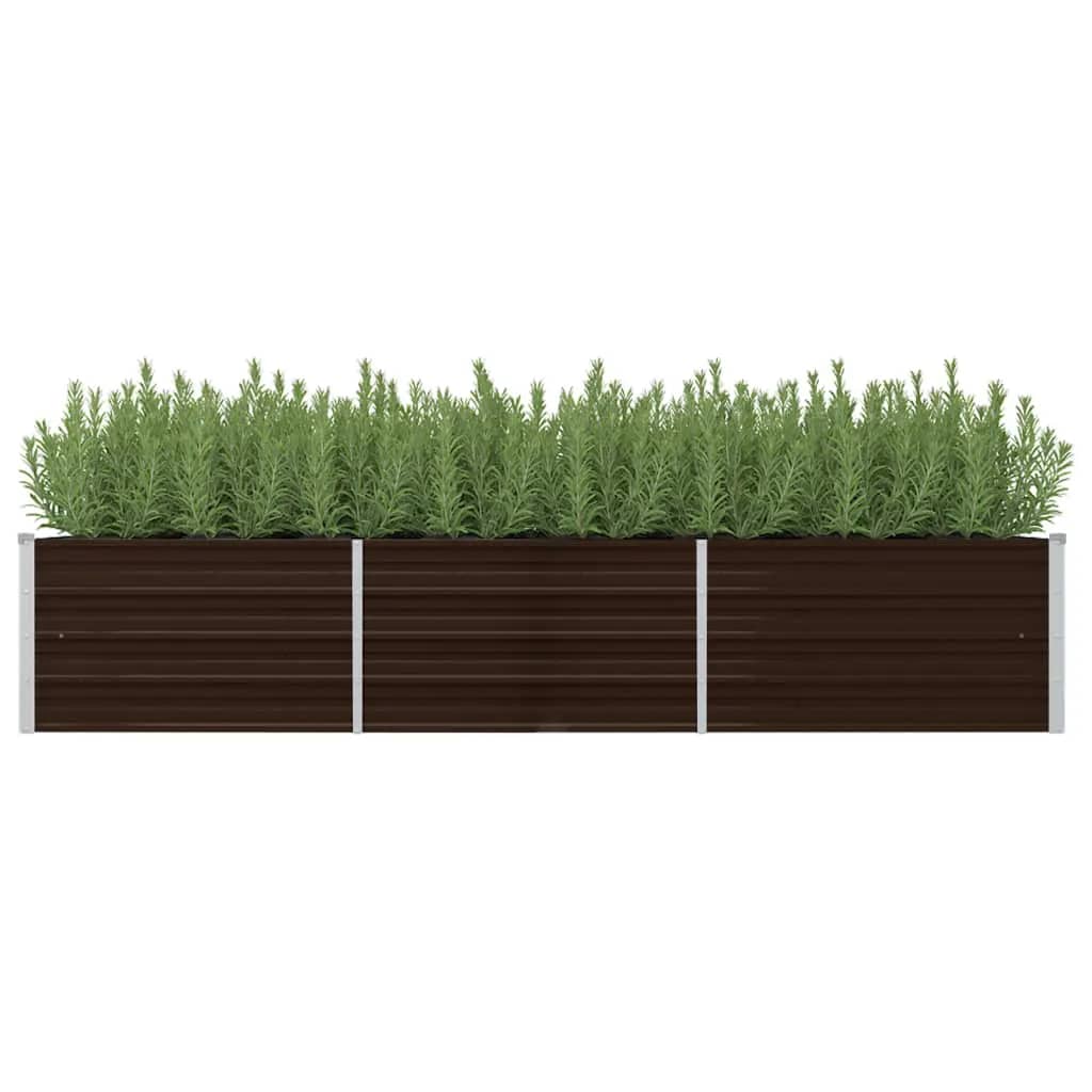 Vidaxl Planter Insert 24080x45 cm galvaniséiert Streck