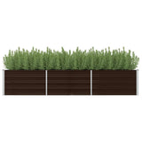 Vidaxl Planter Insert 240x80x45 cm Galvaniserat stålbrunt