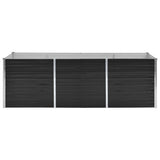 Vidaxl Planter raised 240x80x77 cm galvanized steel anthracite