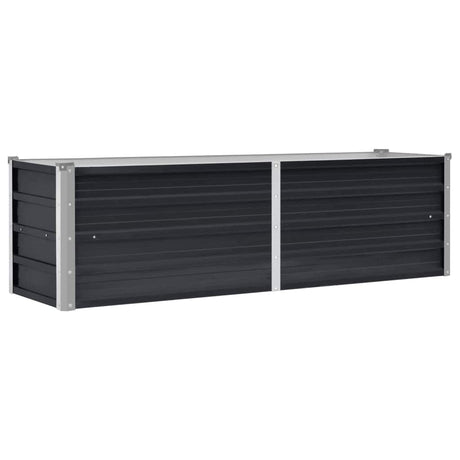 Vidaxl plantenbak verhoogd 160x40x45 cm gegalvaniseerd staal antraciet