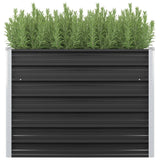 VidaXL Planter raised 100x40x77 cm galvanized steel anthracite