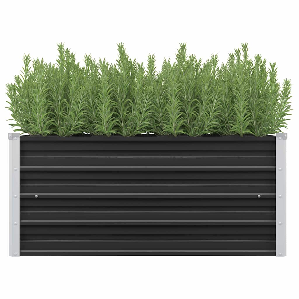 Vidaxl planter insenté 100x40x45 cm anthracite en acier galvanisé