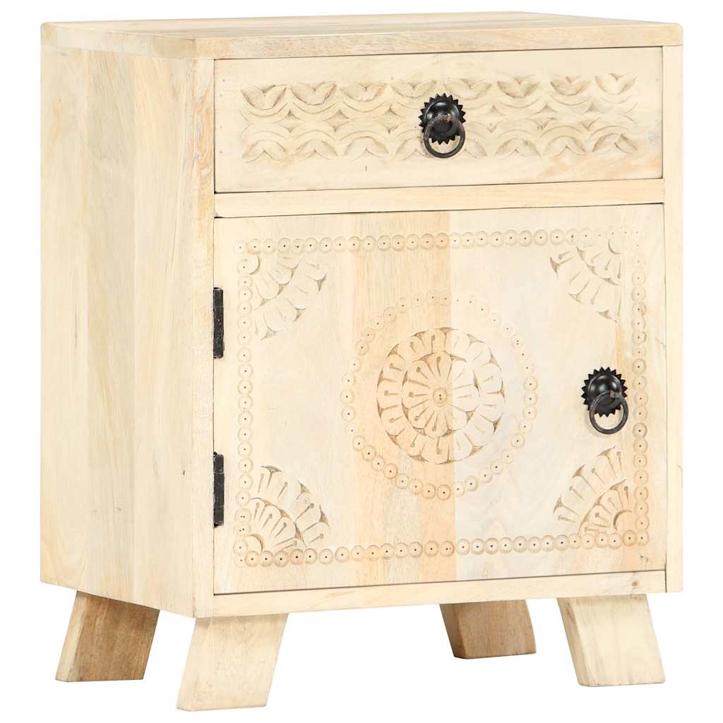 Vidaxl nachtkastje 40x30x50 cm massief mangohout