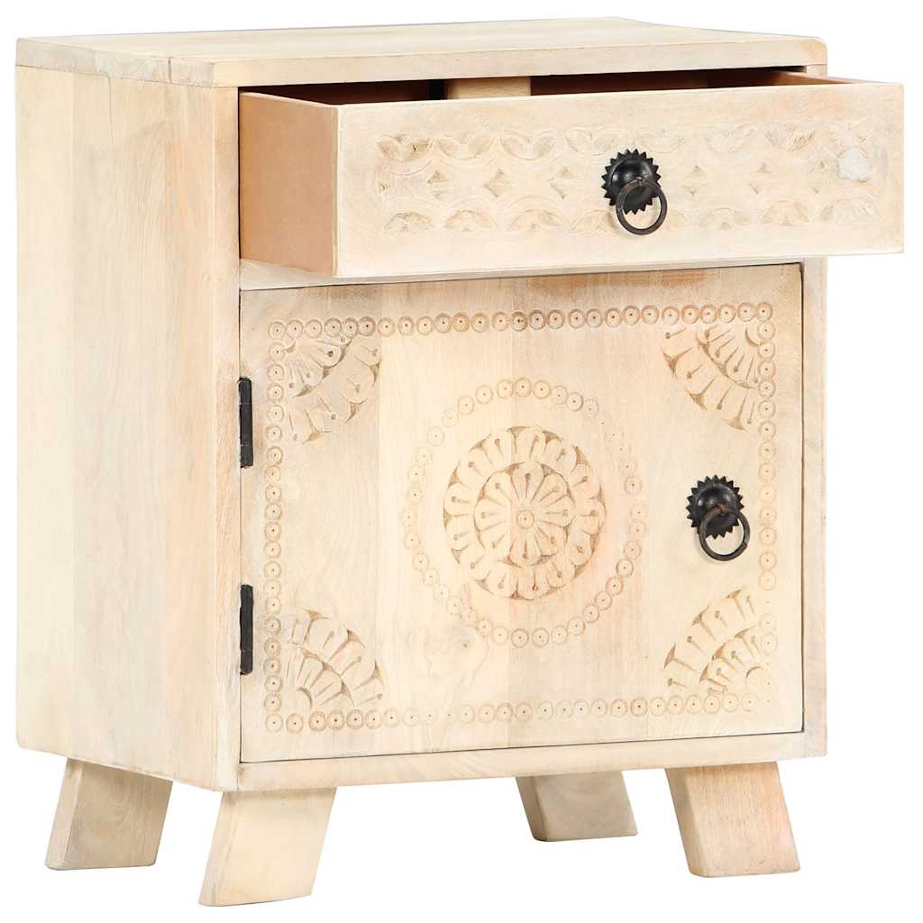 Vidaxl nachtkastje 40x30x50 cm massief mangohout