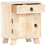 Vidaxl nachtkastje 40x30x50 cm massief mangohout