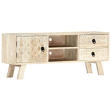 Vidaxl tv-meubel 110x30x44 cm massief mangohout