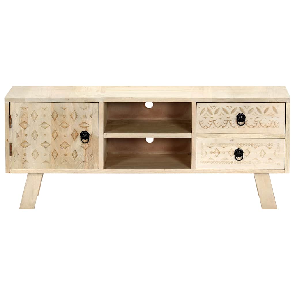 Vidaxl tv-meubel 110x30x44 cm massief mangohout