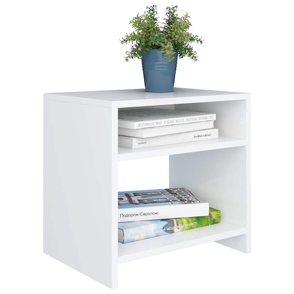 Vidaxl nachtkastjes 2 st 40x30x40 cm bewerkt hout wit