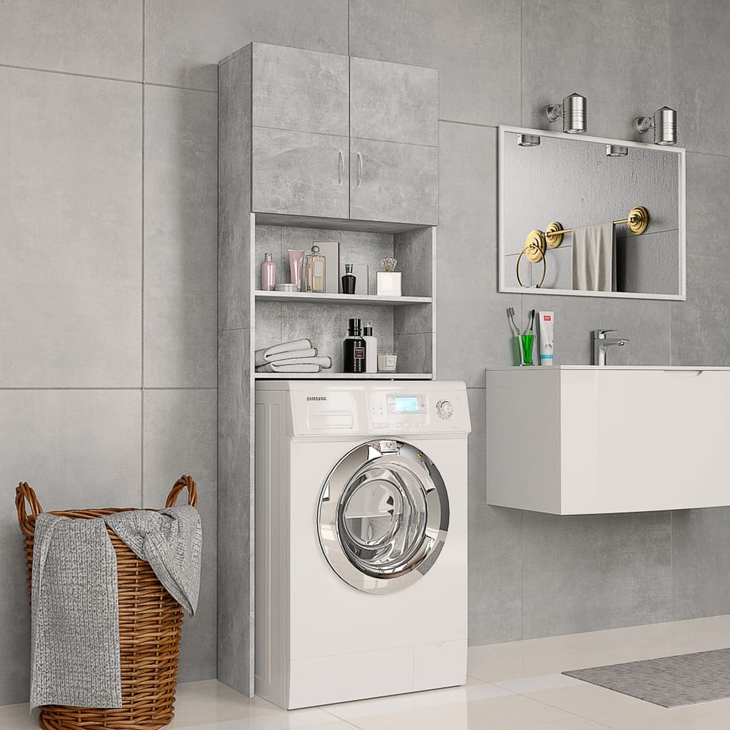 Vidaxl Washing Machine Cabinet 64x25.5x190 cm Prezzo in legno trasformato in legno