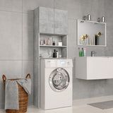 Vidaxl Washing Machine Cabinet 64x25.5x190 cm Prix de béton en bois transformé