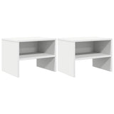 Vidaxl nachtkastjes 2 st 40x30x30 cm bewerkt hout wit