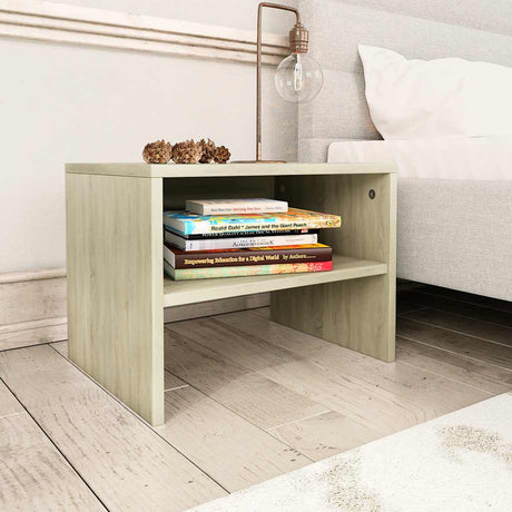 Vidaxl nachtkastjes 2 st 40x30x30 cm bewerkt hout sonoma eikenkleurig