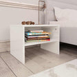 Vidaxl nachtkastjes 2 st 40x30x30 cm bewerkt hout hoogglans wit
