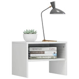 Vidaxl nachtkastjes 2 st 40x30x30 cm bewerkt hout hoogglans wit