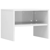 Vidaxl nachtkastjes 2 st 40x30x30 cm bewerkt hout hoogglans wit