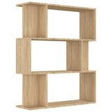 Vidaxl boekenkast kamerscherm 80x24x96 cm bewerkt hout sonoma eiken